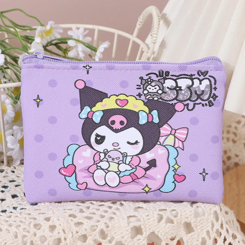 Cartoon Coin Purse PU Leather Zipper Wallet- Colour: 16